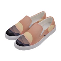 Sunset Sky Sun Graphics Women s Canvas Slip Ons