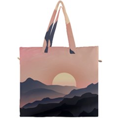 Sunset Sky Sun Graphics Canvas Travel Bag