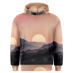 Sunset Sky Sun Graphics Men s Overhead Hoodie