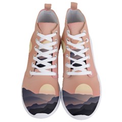 Sunset Sky Sun Graphics Men s Lightweight High Top Sneakers