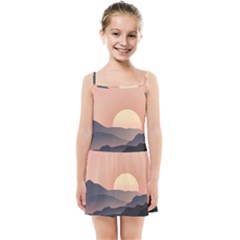 Sunset Sky Sun Graphics Kids  Summer Sun Dress