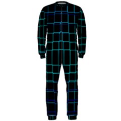 Texture Lines Background Onepiece Jumpsuit (men) 