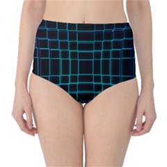 Texture Lines Background Classic High-waist Bikini Bottoms