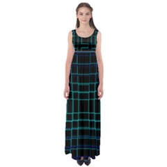 Texture Lines Background Empire Waist Maxi Dress