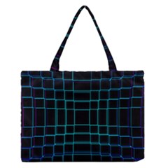 Texture Lines Background Zipper Medium Tote Bag by HermanTelo