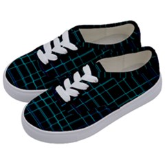 Texture Lines Background Kids  Classic Low Top Sneakers