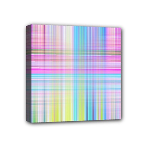 Texture Abstract Squqre Chevron Mini Canvas 4  X 4  (stretched) by HermanTelo