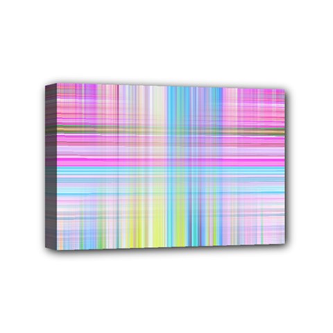 Texture Abstract Squqre Chevron Mini Canvas 6  X 4  (stretched) by HermanTelo