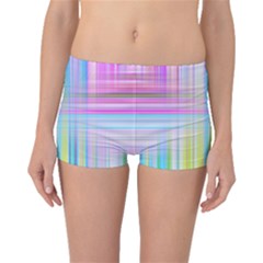 Texture Abstract Squqre Chevron Boyleg Bikini Bottoms by HermanTelo