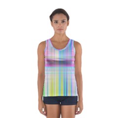 Texture Abstract Squqre Chevron Sport Tank Top 