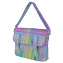 Texture Abstract Squqre Chevron Buckle Messenger Bag View2