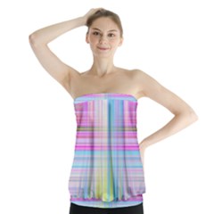 Texture Abstract Squqre Chevron Strapless Top by HermanTelo