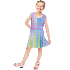 Texture Abstract Squqre Chevron Kids  Tunic Dress by HermanTelo