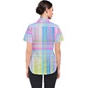 Texture Abstract Squqre Chevron Women s Short Sleeve Shirt View2