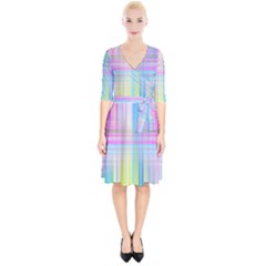 Texture Abstract Squqre Chevron Wrap Up Cocktail Dress