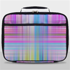 Texture Abstract Squqre Chevron Full Print Lunch Bag