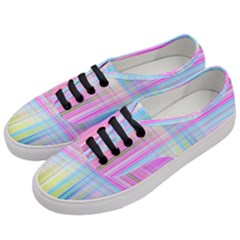 Texture Abstract Squqre Chevron Women s Classic Low Top Sneakers by HermanTelo