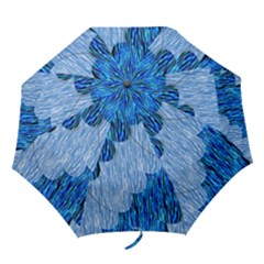 Texture Surface Blue Shapes Folding Umbrellas by HermanTelo