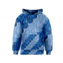 Texture Surface Blue Shapes Kids  Pullover Hoodie View1