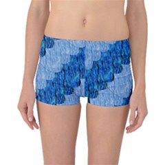 Texture Surface Blue Shapes Boyleg Bikini Bottoms by HermanTelo