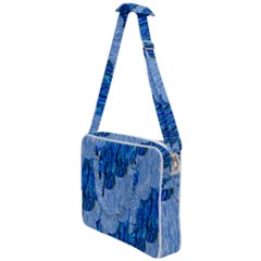 Texture Surface Blue Shapes Cross Body Office Bag