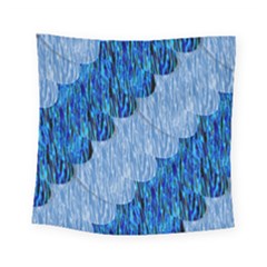 Texture Surface Blue Shapes Square Tapestry (small)