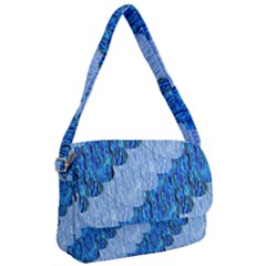 Texture Surface Blue Shapes Courier Bag