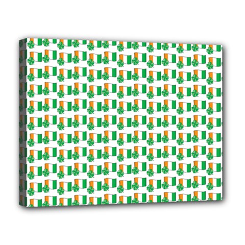 St-patricks Day Background Ireland Canvas 14  X 11  (stretched)