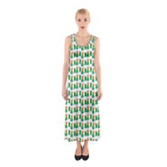 St-patricks Day Background Ireland Sleeveless Maxi Dress