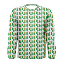 St-patricks Day Background Ireland Men s Long Sleeve Tee by HermanTelo