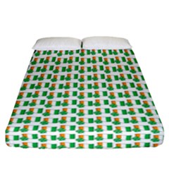 St-patricks Day Background Ireland Fitted Sheet (california King Size)