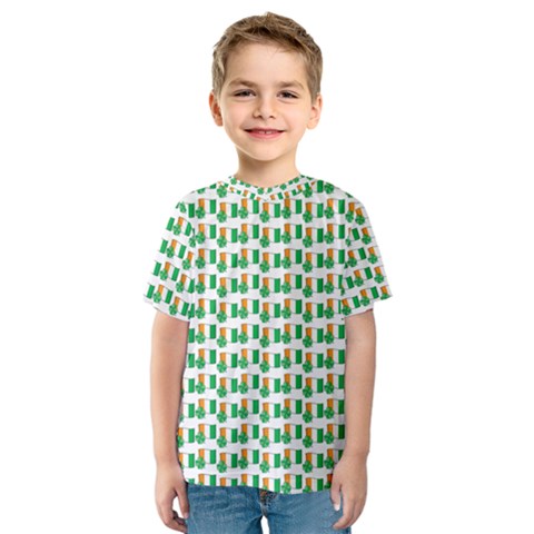 St-patricks Day Background Ireland Kids  Sport Mesh Tee by HermanTelo