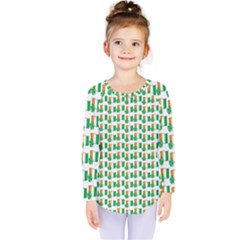 St-patricks Day Background Ireland Kids  Long Sleeve Tee