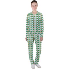 St-patricks Day Background Ireland Casual Jacket And Pants Set