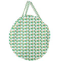 St-patricks Day Background Ireland Giant Round Zipper Tote