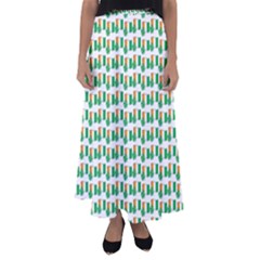 St-patricks Day Background Ireland Flared Maxi Skirt