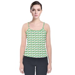 St-patricks Day Background Ireland Velvet Spaghetti Strap Top