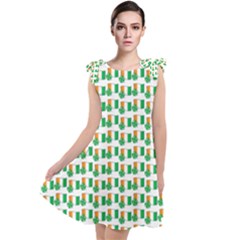 St-patricks Day Background Ireland Tie Up Tunic Dress