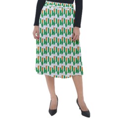 St-patricks Day Background Ireland Classic Velour Midi Skirt 