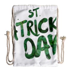 St Patrick s Day Drawstring Bag (large) by HermanTelo