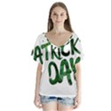 St Patrick s Day V-Neck Flutter Sleeve Top View1