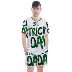 St Patrick s Day Men s Mesh Tee And Shorts Set