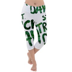 St Patrick s Day Lightweight Velour Capri Yoga Leggings