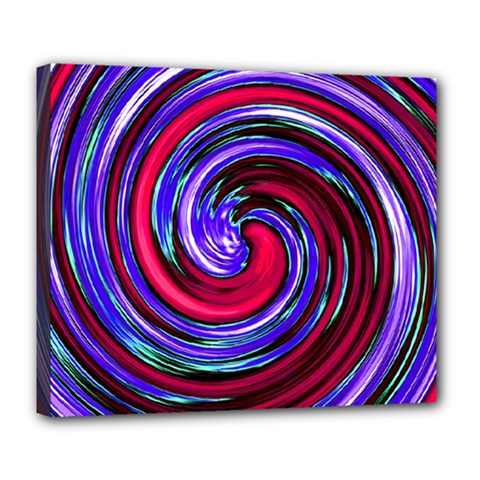 Swirl Vortex Motion Deluxe Canvas 24  X 20  (stretched) by HermanTelo