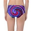 Swirl Vortex Motion Mid-Waist Bikini Bottoms View2