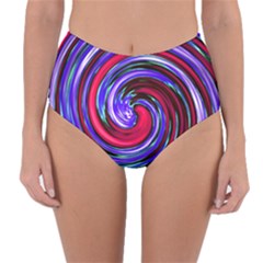 Swirl Vortex Motion Reversible High-waist Bikini Bottoms by HermanTelo