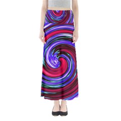 Swirl Vortex Motion Full Length Maxi Skirt by HermanTelo