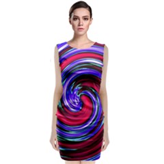 Swirl Vortex Motion Classic Sleeveless Midi Dress