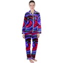 Swirl Vortex Motion Satin Long Sleeve Pyjamas Set View1