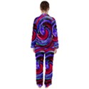 Swirl Vortex Motion Satin Long Sleeve Pyjamas Set View2